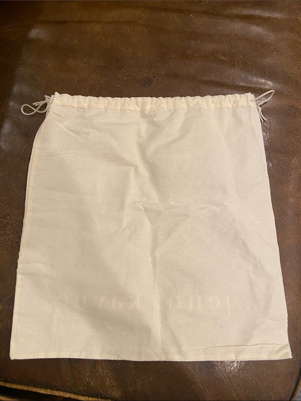 Jenni Kayne Natural Canvas Drawstring Storage Bag size 14/14 - Picture 3 of 6